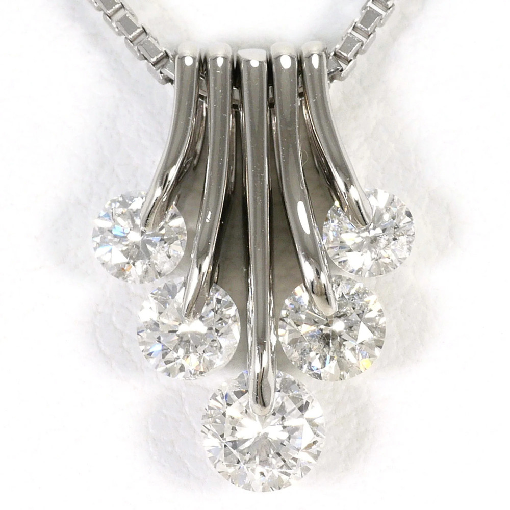 VINTAGE Silver Diamond Necklace